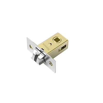 Image of Qrity 30mm Tubular Latch, Forked Mortice Mute Door Sprung with Stainless Steel Panel for Internal Doors, Lever Handles