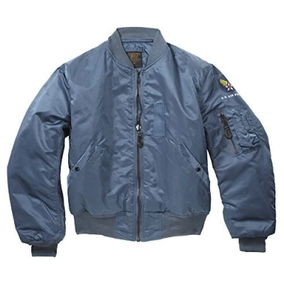 Image of Concord Original US Vintage MA1 Flight Bomber Jacket (L) Blue