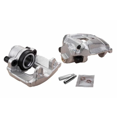 Image of 7N0615124 Brake caliper HELLA 8AN 355 798 681 Grey Cast Iron without holder VOLKSWAGEN: Tiguan I, Sharan II, AUDI: Q3