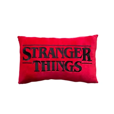 Image of Nemesis Now Stranger Things Logo Cushion 55cm, Polyester, Giftware, Cushion, Luxuriously Soft, Officially Licensed Merchandise, Red