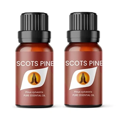 Image of Aroma Energy Scots Pine Essential Oil 20ml (2 x 10ml Bottles) 100% Pure &amp; Natural