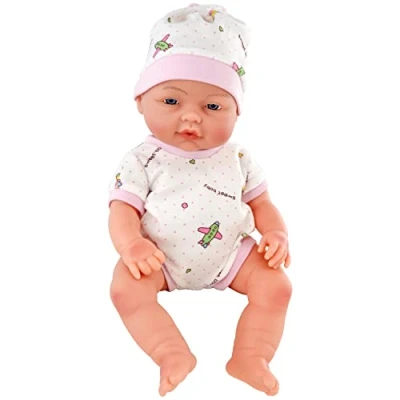 Image of The Magic Toy Shop Bibi Doll 14&quot; Anatomically Correct Soft Vinyl Lifelike New Born Realistic Baby Girl Boy (Girl Doll)
