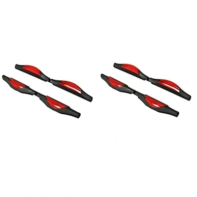 Image of 4x Car Door Protectors Bump Stop Edge Guard Strip Dent Reflectors Clip on Rear Front Scratches Protection