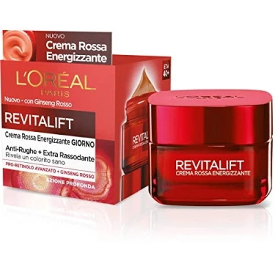 Image of L&#039;Oréal Paris Energising Anti Wrinkle Revitalift Day Face Cream, Extra Firming Formula Enriched with Red Ginseng and Advanced Pro Retinol, 50 ml