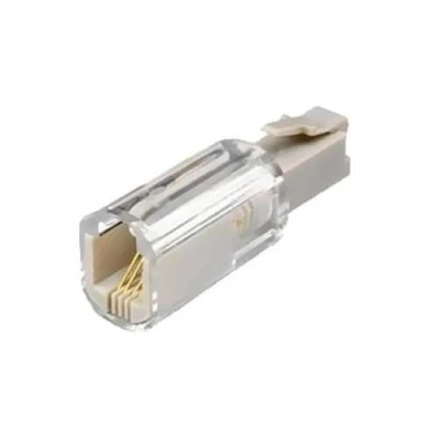 Image of 1 x Dragon Trading Clear Telephone Cord Detangler, Anti Tangle Handset Cable 360 Degree Rotating Landline Swivel Untangler