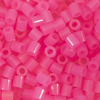 Image of Vaessen Creative Fuse Beads, Neon Pink, Set of 1100 Pieces for DIY Crafts with Kids, Making Jewelry, Homemade Decorations and Other Crafty Ideas, 5mm