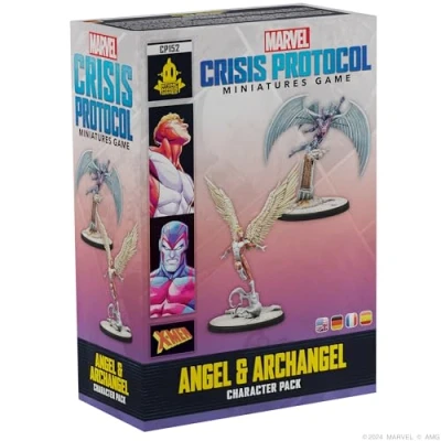 Image of ATOMIC MASS GAMES Marvel Crisis Protocol: Angel &amp; Archangel Miniatures Board Game Ages 14+ 2 Players 60+ Minutes Playing Time