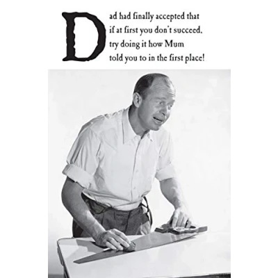 Image of On The Ceiling, Birthday Card Dad, Dad Card, Funny