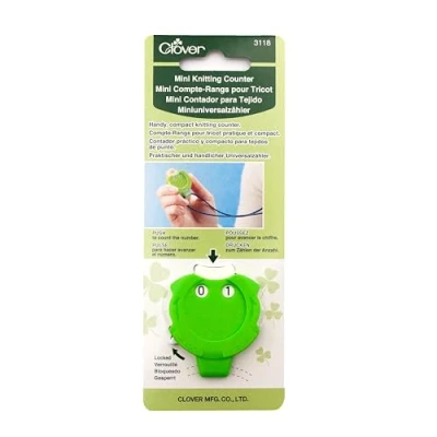 Image of Clover 3118 Knitting Counter Kacha Mini, 1, Green