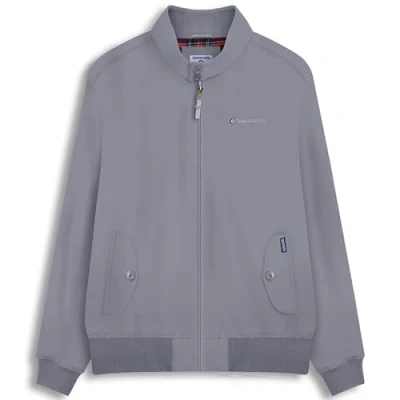 Image of Lambretta Mens Harrington Retro MOD Classic Jacket (UK, Alpha, 3XL, Regular, Grey)