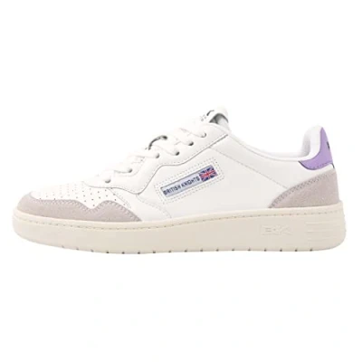 Image of British Knights Women&#039;s Noors Sneaker, White/Purple, 5 UK