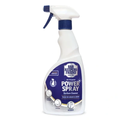 Image of Bar Keepers Friend Power Spray 6 x 500ml Multi purpose Foaming Formula to Fight Grease, Grime &amp; Limescale Ideal for Large Surfaces, Kitchen Bathroom With Oxalic Acid