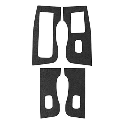 Image of Alfanxi Car Accessories Alcantara Material Steering Wheel&amp;Center Console&amp;Dashboard&amp;Door Panel&amp;Key Covers&amp;Holders Compatible with Tesla Model 3/Y/S (D1:Button Decal Cover), Black