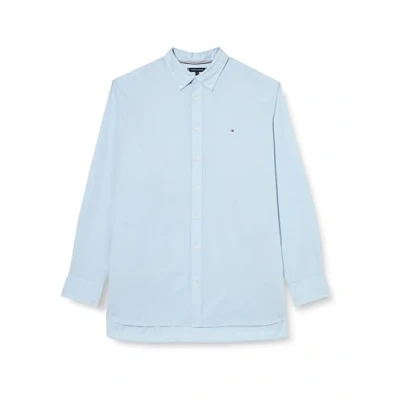 Image of Tommy Hilfiger CORE FLEX Poplin Shirt, Men&#039;s, Size: 3XL, Calm blue