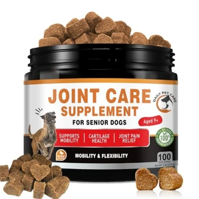 Image of Joint Supplment For Senior Dogs Dog Supplements to Reduce Stiffness and Improve Mobility with Hemp Seed Oil, Turmeric, Glucosamine, Chondroitin, Omega 3, 6, Green Lipped Mussel