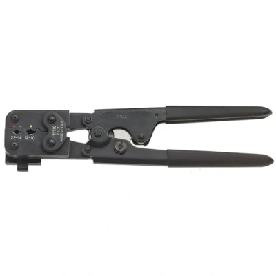 Image of Klein Tools T1710 Compound Action Ratcheting Crimper Insulated Terminals, Made in USA
