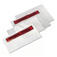 Image of 500 x DL Printed Document Enclosed Wallets Envelopes Slips 230x110mm