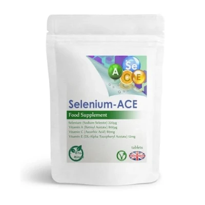 Image of Selenium 220mcg and Vitamins A, C &amp; E Tablets, Immune Support (Pack of 180)