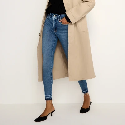 Image of Good American Waist Cropped Denim Jeans US 6/UK 10