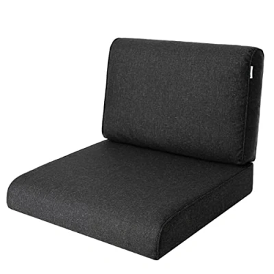 Image of PillowPrim, Chair Cushion for Rattan Chair, Outdoor, Pallet Cushion, Seat Furniture, Black, 70 x cm