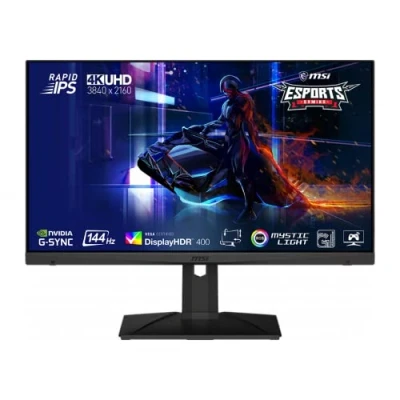 Image of MSI Optix MAG281URF 4K IPS Gaming Monitor 27.9 Inch, 16:9 UHD (3840 x 2160), Rapid IPS, 1ms, 144Hz, HDR, G Sync Compatible, DisplayPort, HDMI, Anti Flicker, Less Blue light, Night Vision, Black
