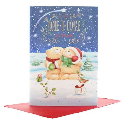 Image of Hallmark 25499062 Large 3D Forever Friends Christmas Card &#039;One I Love&#039;