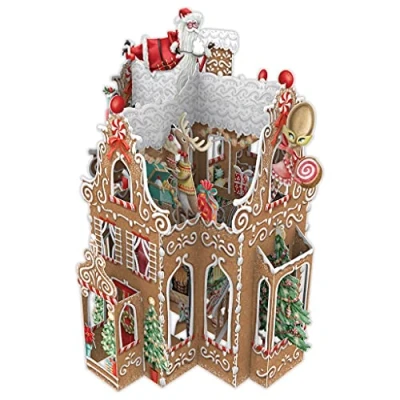 Image of Gingerbread House 3D Pop Up Christmas Greetings Card