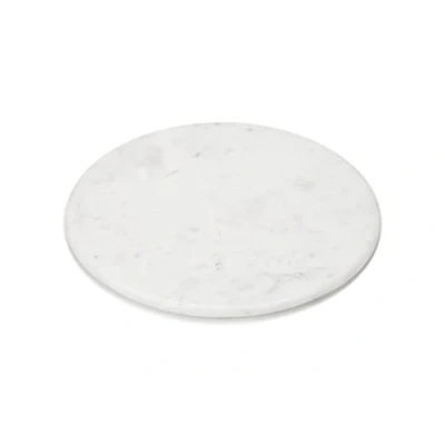 Image of EHC Large Cheese Board Chopping for Kitchen, Serving Platter Tray Marble White Chapati Board, 30cm