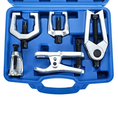Image of FreeTec 6pc Front End Service Tool Kit Ball Joint Separator Pitman Arm Tie Rod Puller