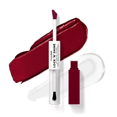 Image of Wet n Wild Megalast Lock n&#039; Shine, Dual Ended Lip Color and Clear Gloss, Vitamin E Jojoba Oil Enriched Formula, Sizzling Siren Shade