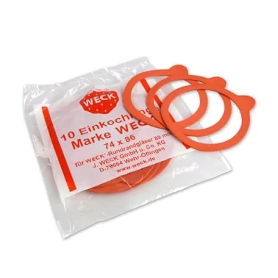 Image of 10 x WECK 80mm Rubber Seals/Rings. Fits Models 900 901 976.