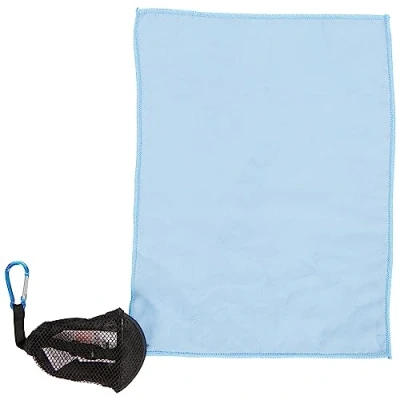 Image of Trespass Unisex Dripclip Microfibre Towel Keyring, Blue, One Size