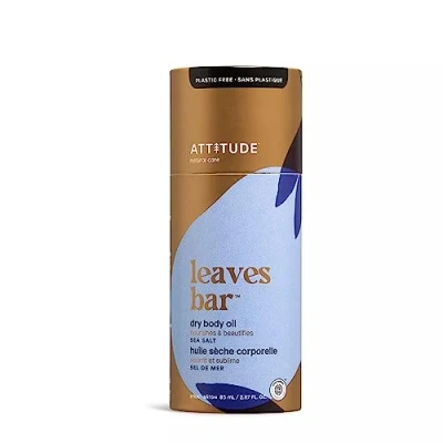 Image of ATTITUDE Dry Body Oil, EWG Verified, Vegan and Plastic free Care, Sea Salt, 85 mL