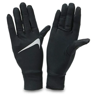 Image of NIKE WOMENS LIGHTWEIGHT TECH RUNNING GLOVE BLACK X.SMALL