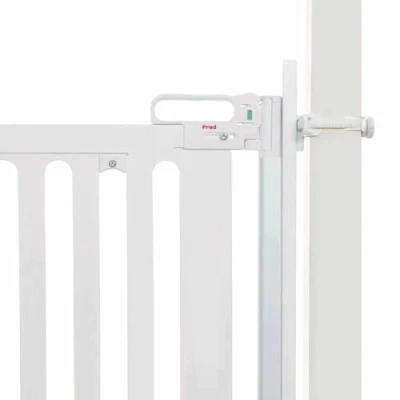 Image of Fred Safety Universal Stair Post Fitting Kit, Pure White, Fit Any Gate Against Posts, Newel Posts and Balusters
