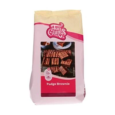 Image of FunCakes Mix for Fudge Brownie: Easy to Use, Extremely Fudgy Brownie with a rich Chocolate Flavour, Halal. 500 g.