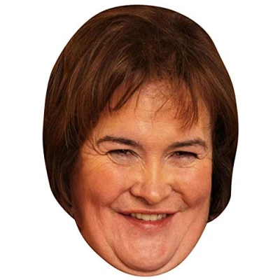 Image of FoxyPrinting Susan Boyle 2018 Music Celebrity Cardboard Party Face Mask Fancy Dress