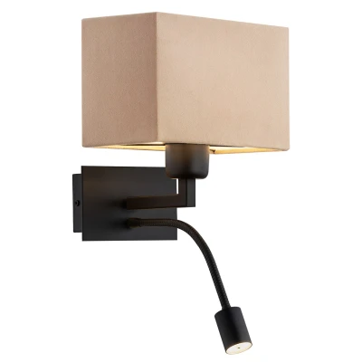 Image of Bill Reading Wall Light Beige, Black Matt 3000K