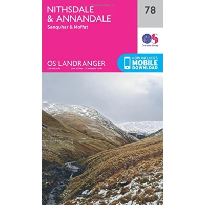 Image of Landranger 78 Nithsdale &amp; Annandale, Sanquhar Moffat Map With Digital Version
