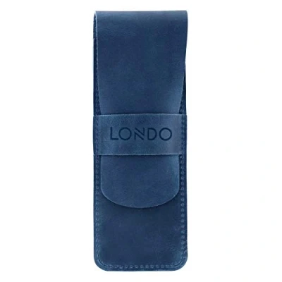 Image of Londo Genuine Leather Pen and Pencil Case with Tuck in Flap, Stationery Bag