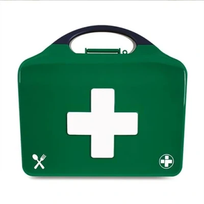 Image of Reliance Medical 10 Persons First Aid Kit HSE MasterChef All Blue For Catering (for Ref 178), Containing Bandages, Plasters, Dressings And Wound Cleaning Wipes