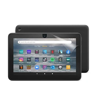 Image of NuPro Transparent Screen Protector for Amazon Fire 7 tablet, 12th generation (2022 release), 2 pack