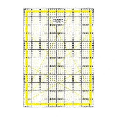 Image of Liquidraw Quilting Ruler 8.5&quot; x 12&quot; Acrylic Imperial Patchwork Rectangle Template Clear For Sewing Cutting Measuring