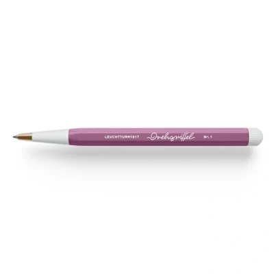 Image of LEUCHTTURM1917 372217 No.1 Brass Aluminium Gel Pen with Black Ink Design Award winning Dusty Rose