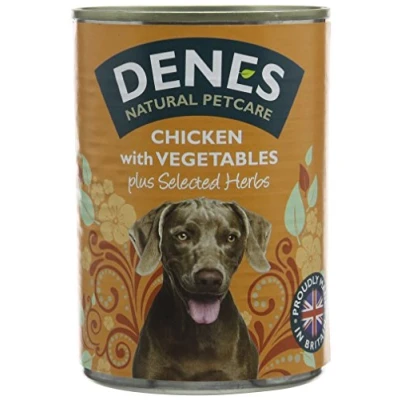 Image of Denes Complete Adult Wet Dog Food Chicken and Vegetables, 12 x 400 g
