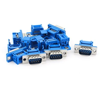 Image of sourcing map 10pcs D SUB DB9 9 Pin Male IDC Type Crimp Connector for Flat Cable
