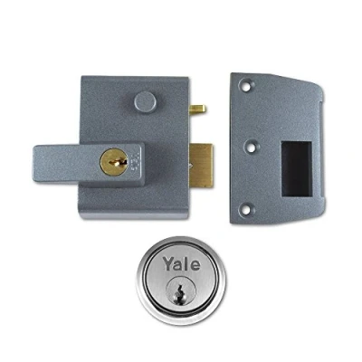 Image of YALE No.1 &amp; No.2 Auto Deadlocking Nightlatch 40mm DMG/SC Boxed (P2)