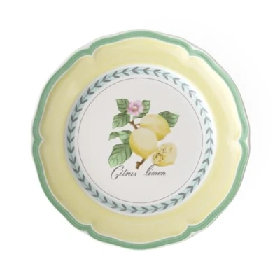 Image of Villeroy &amp; Boch French Garden Valence Breakfast Plate, 21 cm, Premium Porcelain, White/Multicoloured