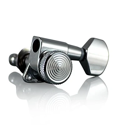Image of VANSON Tuners/Machine Heads V07SP Chrome LOCKING 3 a side 19:1 Gear Ratio for SG, ES, PRS, Schecter, Ibanez (Chrome)