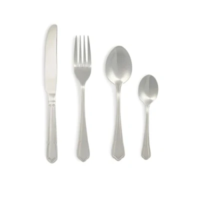 Image of Salter COMBO 8759 Richmond 48 Piece Cutlery Set 18/10 Stainless Steel Flatware Set, Service for 12, Silverware Includes Knives, Forks, Tablespoons and Teaspoons, 50 Year Guarantee, Silver